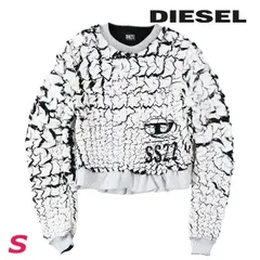 新品・未使用 ディーゼル DIESEL スウェットシャツ トレーナー レディース オーバルDロゴ スリムフィット プルオーバー F-SWEAT-SMOKLE-1