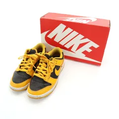 NIKE ナイキ ダンク ロー レトロ スニーカー 26 イエロー×ブラック DUNK LOW RETRO DD1391-004 箱付き メンズ 古着