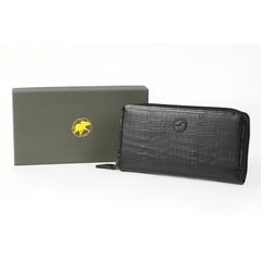 新品未使用品HUNTING WORLD ラウンドファスナー長財布ブラック＆カーキ本物正規品