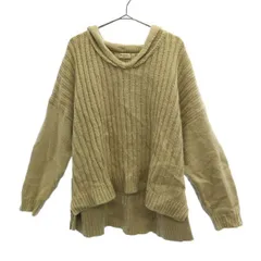 SM2 サマンサモスモス 長袖 セーラーカラー セーター F ベージュ ニット レディース 古着