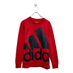 adidas ロゴ スウェット トレーナー 160 キッズ レッド アディダス 古着卸 アメリカ仕入 a607-5293