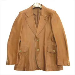 未使用　トムフォード　テーラードジャケット　カシミヤ混　ブラウン　46　M 2025年最新】TOM FORD メンズ レザージャケット・ライダースの