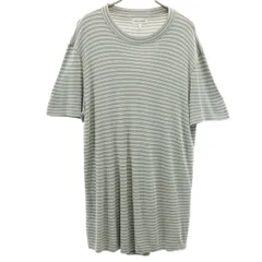 GIORGIO ARMANI ジョルジオアルマーニ イタリア製 ボーダー柄 半袖 Tシャツ L グレー メンズ 古着のサムネイル