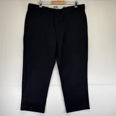 古着 ディッキーズ Dickies ワークパンツ 874 ワンポイントロゴ チノパン 大きいサイズ テーパード w42 L28  ブラック メンズ