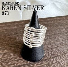 シルバーリング カレンシルバー カレン族 ハンドメイド レディス #46