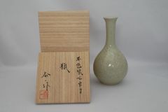 【限定品】鶴首花瓶 6寸 加藤泰一作【送料込み】