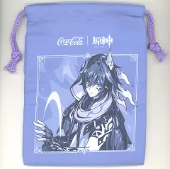 【中古】バッグ オロルン 描き下ろし限定デザイン巾着ポーチ 「原神×コカ・コーラ 原神とゴクゴクチャージ」 対象商品購入特典