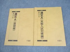 駿台 漢文A(基礎/実戦入試対策編) テキスト通年セット 状態良い 2024 計2冊 017S0B