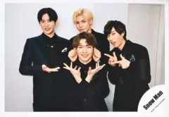 【中古】生写真(ジャニーズ) Snow Man/集合(4人)/横型・上半身/「Snow Man LIVE TOUR 2021 Mania」グッズオフショット/公式生写真