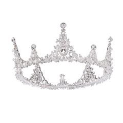 【超人気】ティアラ 王冠 クラウン ヘアアクセサリー 髪飾り 結婚式 花嫁 パーティーに[J's select]
