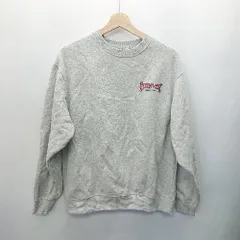 ◇ BUBBLE GUM ロゴ プリント バックプリント 長袖 トレーナー サイズM グレー ピンク系 レディース メンズ E  【1408060049158】のサムネイル