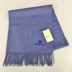 アクアスキュータム Aquascutum マフラー ブルー系 カシミヤ100% 未使用 2501LS277