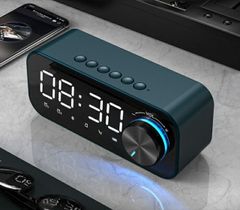 Bluetooth スピーカー 高音質 重低音 目覚まし時計 デジタル 寝室 ナイトライト MP3プレーヤ 音楽プレーヤ スマホ タブレット ステレオ el-wideclosp