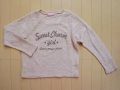 メゾピアノ ジュニア メゾピアノジュニア mezzo piano junior アウトレット 子供服 女の子 S 140cm 長袖 ニット セーター ピンク 秋 冬 ★3 トップス 冬服 ガールズ 女児 キッズ ジュニア 【中古】 ユーズド 古着