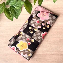 両面　ソフトメガネケース　布製　眼鏡ケース 和柄 ハンドメイド　【64】　送料無料