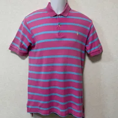 Polo Ralph Lauren ポロ ラルフローレン メンズ 半袖 ボーダー ポロシャツ Lサイズ ポニー刺繍 ゴルフ テニス スポーツウェア