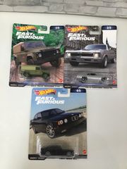 【L5-89】◇ ホットウィール　プレミアム ワイルドスピード　まとめセット　3点セット　Hot Wheels Premium Fast And Furiousのサムネイル