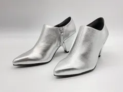 未使用 UNITED NUDE ユナイテッド ヌード 35 シルバー Delta Pure Pump サイドジップヒールパンプスのサムネイル