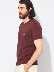 EMPORIO ARMANI (エンポリオアルマーニ) ラベルロゴ クルーネック 半袖 Tシャツ