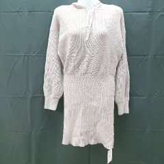 ◇ 新品 GRL グレイル フーディー ボリューム袖 長袖 ミニ ワンピース サイズL ブラウン レディース E  【1303020010691】