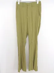 ◇ JEANASIS ジーナシス 裾スリット パンツ サイズM カーキ系 レディース P  【1212290001523】