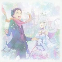 [중고] 캔버스 보드 · 캔버스 아트 나츠키 & 에밀리아 캔버스 보드 [이치 반 쿠지 Re : 처음부터 시작하는 이세계 생활 - 당신에게, 정령의 축복이 있기 때문에 -] E 상