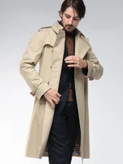 Aquascutum (アクアスキュータム) 総裏チェック ダブルトレンチコート