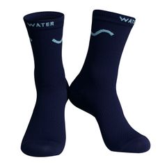 Monton［モントン］ニットサイクリングソックス 2024-WATER ブルー青 自転車用靴下スポーツソックス