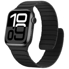 Sixmoat 磁気シリコンバンド コンパチブル Apple Watch 42mm 41mm 40mm 38mm コンパチブル iWatch スポーツループ 男女兼用 軽量ベルト Ultra SE Series 10 9 8 7 6 5 4 3 2 1，ブ…