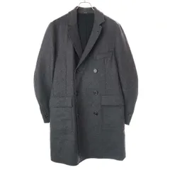 HERMES エルメス 12AW ウールフラノ ダブルロングコート PT93DBA グレー 48のサムネイル