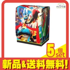 ポケモンカードゲーム デッキケース メガルカリオ 90枚～ 180枚収納 5個セット まとめ売り