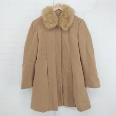 ◇ MURUA ムルーア フェイクファー ギャル 長袖 コート サイズM ライトブラウン系 レディース E  【1305300009302】