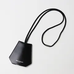 美品 MAISON MARGIELA メゾンマルジェラ レザークロシェット キーリング キーネックレス/ブラック 黒【2400013424967】のサムネイル