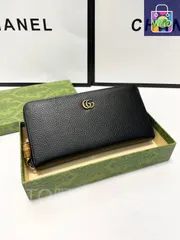 【今日特価】Gucci グッチ 竹節シリーズウォレット 竹節ジッパーが特徴の百搭デザイン
