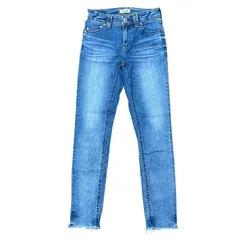 YANUK PATRICIA ANKLE パトリシア アンクル クロップド スキニーデニム ブルー サイズ24 レディースXS ヤヌーク