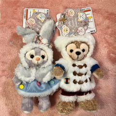 ダッフィー&ステラルー ぬいぐるみバッジ ☆ウィンターホリデー