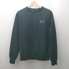 ◇ ⊇ UNDER ARMOUR アンダーアーマー VIETNAM製 長袖 丸首トレーナー サイズS M ネイビー系 メンズ E  【1506300020612】