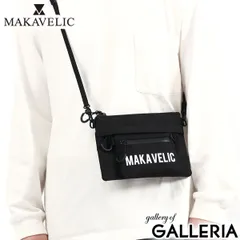 正規品1年保証 マキャベリック サコッシュ メンズ レディース MAKAVELIC 小さめ ナイロン ブランド ショルダーバッグ 斜めがけ 3124-10506 BLACK