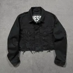 DIESEL(ディーゼル) ダメージ クロップド デニムジャケット