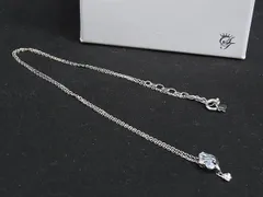 ■新品同様■ Samantha Silva サマンサシルヴァ SV925 ラインストーン ネックレス ペンダント アクセサリー シルバー系 DJ4960