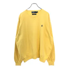 Polo by Ralph Lauren ポロ ラルフローレン ワンポイントロゴ コットン ニット セーター 大きいサイズ (メンズ XXL)中古 古着 U7389