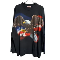 Palm Angels (パームエンジェルス) ■■ ①③ PMAB013S19413030 Eagle Print Long Sleeve Tee メンズ ブラック Mのサムネイル