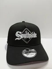 Newera シカゴホワイトソックス コミスキーパーク 9forty A-FRAME スナップバックキャップ ブラックカラー