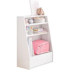 IKEA イケアホワイト棚 BERGIG ベリグ ブックディスプレイ 収納付き