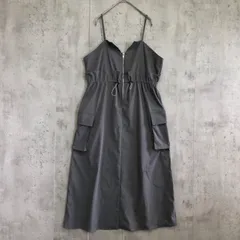 FRIFUL フリフル　フロントジップキャミワンピース　グレー　レディース　Lサイズ