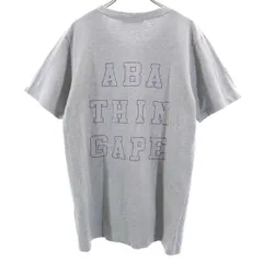アベイシングエイプ 日本製 バックプリント 半袖 Tシャツ M グレー系 A BATHING APE メンズ 【中古】  【220701】 メール便可