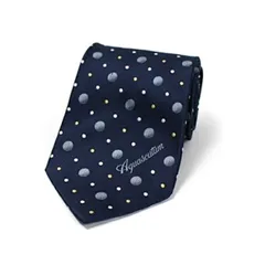 アクアスキュータム シルク ネクタイ 水玉柄 中古 Aランク