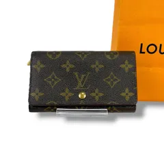 ルイヴィトン　LOUIS VUITTON モノグラムレザー　ポルト モネ ビエ トレゾール 二つ折り財布　コンパクトウォレット