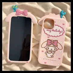 新品 マイメロ スマホケース iPhone16-11 全機種対応 シリコン製 やわらかい 手触り ピンクカラー 落下防止 プレゼント ギフト対応 kkknso