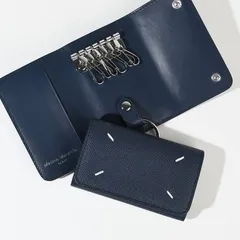 MAISON MARGIELA メゾン マルジェラ キーケース 4ステッチキーケース キーリング SA3UA0004 P4745 メンズ ユニセックス ネイビー レザー